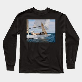 On the foredeck of Iskereen Long Sleeve T-Shirt